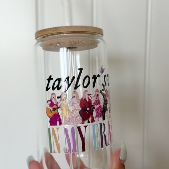 Taylor Swift Eras Glass Cup — Love Her Work