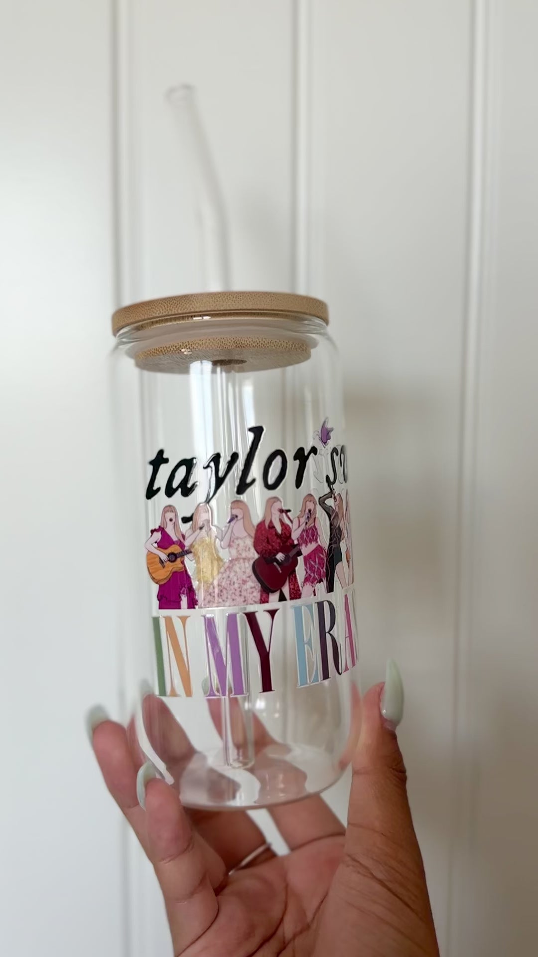 Taylor Swift Eras Tour Glass Cup